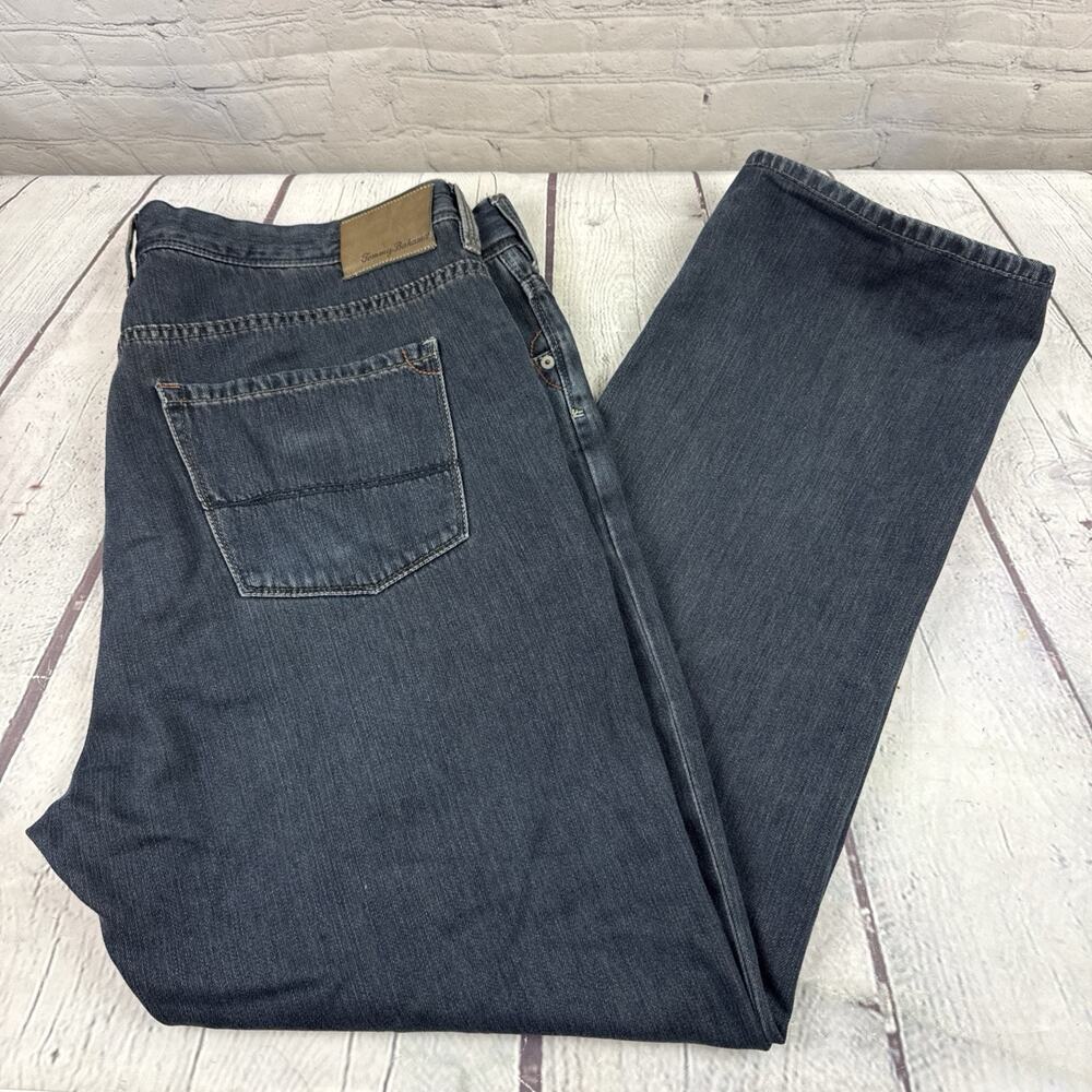 Tommy Bahama Standard Jeans Mens 42x30 Blue Dark Wash Straight Denim Pants